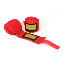 Bandes de poignet élastiques respirantes en coton pour l'entraînement en Muay Thaï, offrant un maintien sûr et une protection optimale. Absorbent