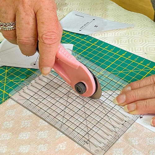 Nählineal, fabric cutting ruler, quilting accessories, sewing tools, fabric cutter, patchwork template, DIY 6 2