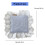 Multipurpose Lace Design Placemat Coaster Portable-Light blue 4