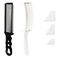 2x Hairdressing Comb Set S Arc Hair Comb Hair-white and black