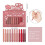 12x/Set Moisturizing Lip Gloss Press Lipstick Pen Lip Liner 3