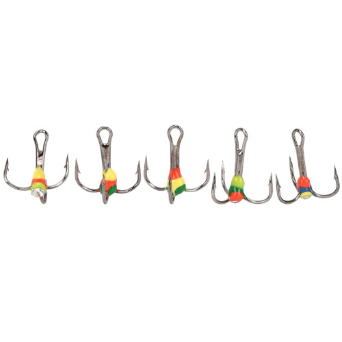 Πλάνοι Lazer Sharp Treble Ice Fishing, αγκίστρια Reg Shank Straight Point για απαράμιλλη ακρίβεια, 1