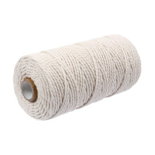 1 Roll Macrame Cotton Rope Natural and EcoFriendly Cord for DIY Craft Projects, Gift Wrapping, and Home Decor, Soft and Strong for Wall Hangings