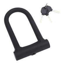 Lucchetto a U antifurto per bicicletta, resistente, con doppia chiave di riserva, resistente alle intemperie e con design montabile sul telaio,