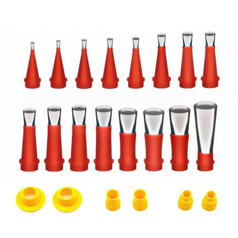 Caulking Finisher Applicator Tips 22Piece Tool Set With Caulk Extension Nozzle For Silicone Sealant 9001264337476