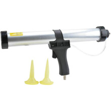 Air Pneumatic Sealant Gun 600Ml Sausage Sealant Cartridge, Caulking Gun For Silicone Adhesive, Pistons Included