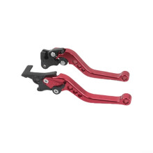 Motorcycle Clutch Brake Lever Adjustable CNC Machined Aluminum Alloy Levers Pair Set Universal Fit Black Red Blue