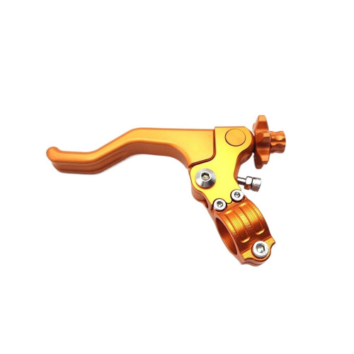 Motorcycle Short Stunt Clutch Lever 7/8 Inch Handlebar Easy Pull Cable System Orange
