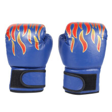 Gants de boxe d'entraînement pour enfants, mitaines de frappe en cuir PU pour jeunes, avec design ergonomique et rembourrage moulé monobloc,