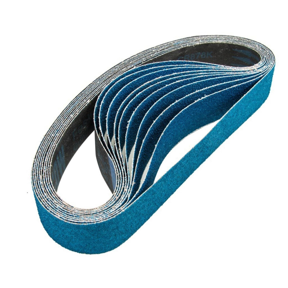 Abrasive Belts 915X100mm Sanding Belts 10Pack Blue Zirconium Corundum 40# Grit For Metalworking Grinders 9001264339876
