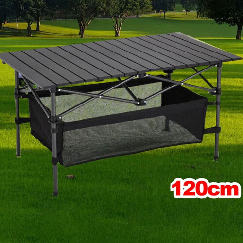 Folding Camping Table Roll Up Portable Picnic Table with Carrying Bag 1