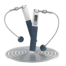 Gewichtetes Springseil für Heim- und Outdoor-Fitness, ergonomischer, rutschfester Griff mit strapazierfähiger PVC-Beschichtung, 360-Kugellager,