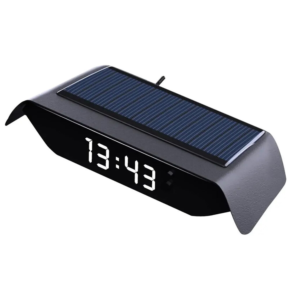 Car Dashboard Clock Temperature Display Date Noctilucence Clock Accurate Timekeeping Automotive Timepiece White 9001264339333