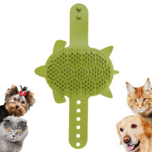 Cat Self Groomer Brush 203 Teeth Waterproof Trimmer Silicone Strap Massage Tool Shedding Season Cat Corner Brush