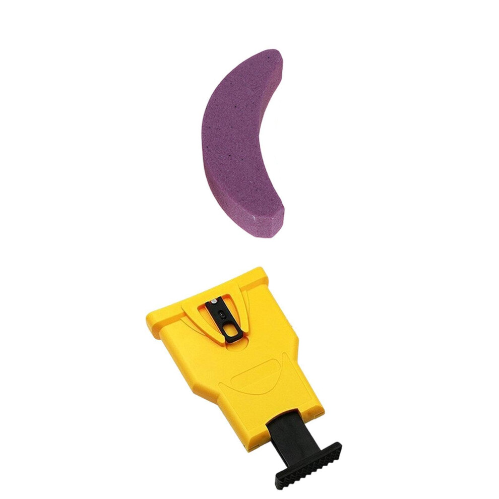 Chainsaw Teeth Sharpener Universal For Woodworking Lawn Outdoor With Whetstones Bubble Bag 22.6x14.4x2.6 cm