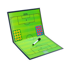PVC Magnetic Football Clipboard Reusable Whiteboard Marker Pen Included Lightweight Portable Coaching Tool Green