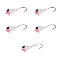 UV-glødende fiskemad i højt kulstofstål, wolfram-isfiskejigs til målrettede panfiskejigs, følsomme wolfram-lokkemidler, der udsender UV-lys, 3