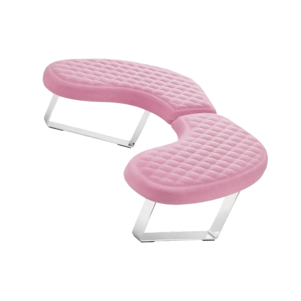 Ergonomic Foldable Hand Cushion For Nail Artists Anti Slip-Pink