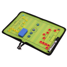 Soccer Board Foldable Coach Clipboard Erasable Magnetic Strategy Board A4 Size for Football Coaching and Soccer Tactics