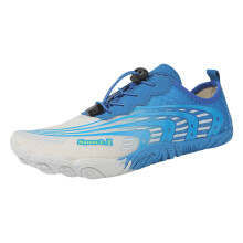 Sports Shoes Men Waterproof Beach Shoes Men Women Casual Wading Lightweight Breathable Outdoor Trainers Blue UK 6