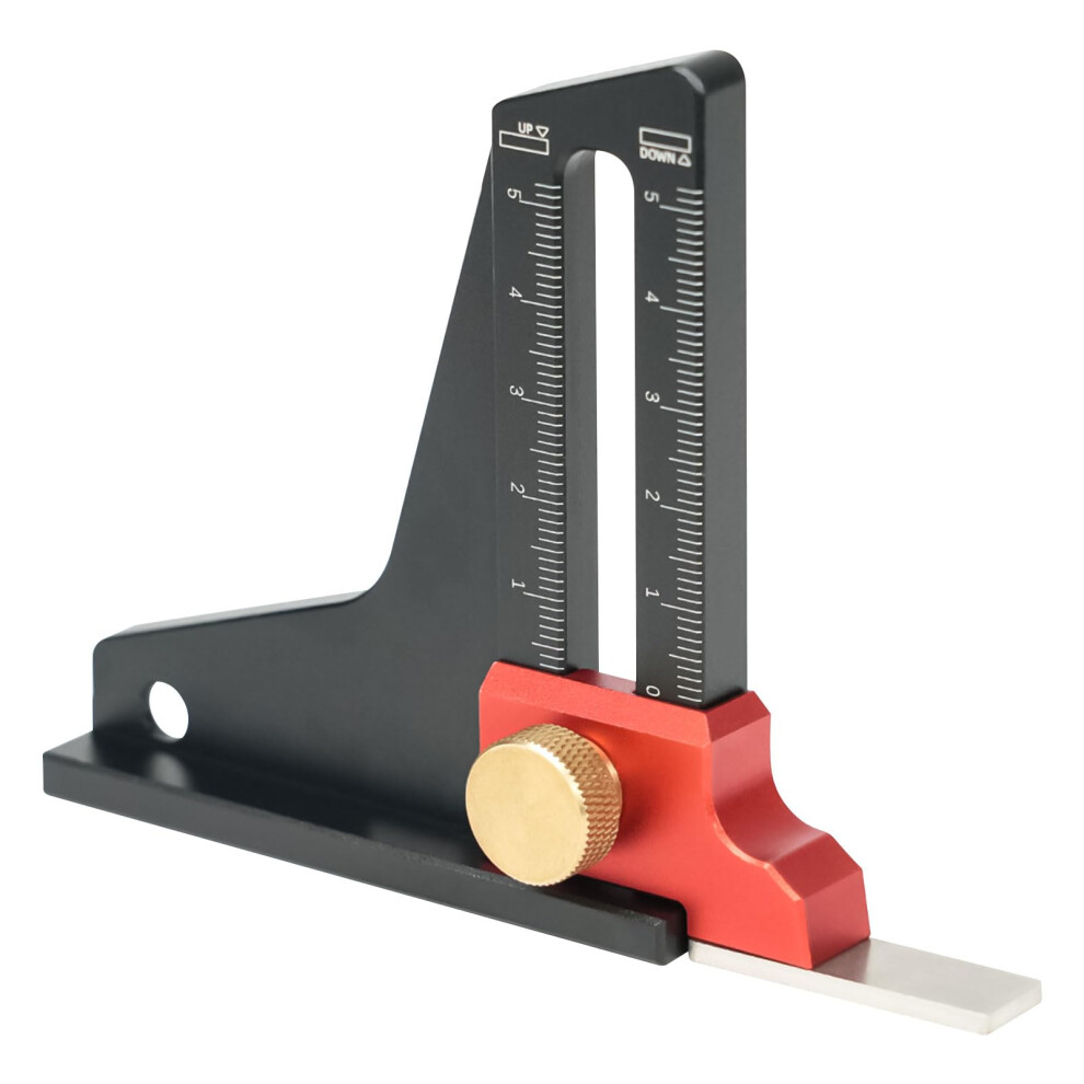 Aluminum Alloy Altimeter Depth Gauge For Table Saw And Ruler Trimming (1 Piece) 9001264340094