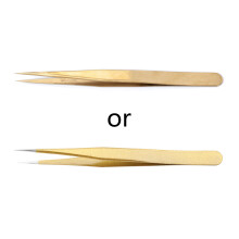 Precision Eyelash Extension Tweezers Dolphin/Golden-Butterfly