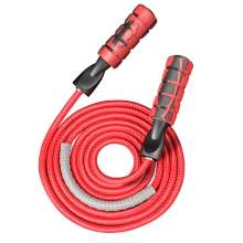 Springseil mit Aluminiumgriff, Fitness-Workouts, verwicklungsfrei, robustes Seil aus Baumwolle und PVC, geeignet für Männer, Frauen und Kinder