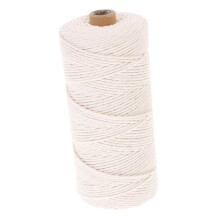1 Roll Cotton Kitchen Yarn Robust Cord for Tying Meat for DIY Projects Beige Versatile for Decoration and Crafts