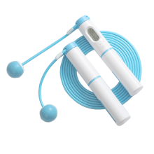 Gewichtetes Springseil, strapazierfähige PVC-Beschichtung für Fitnessübungen, digitales Springseil mit Kalorienzähler und Timer, ergonomischer,