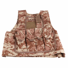 Colete Tático Infantil com Sistema Molle de Liberação Rápida, Tecido Premium, Ideal para Aventuras ao Ar Livre, Tamanho Ajustável, Camuflagem na