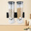 Dry food dispenser, kitchen container, large capacity, wallmounted, canister, black 4