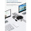 USB 3.0 KVM Switch 2Input 4Output USB Sharing Switch for Laptop PC Keyboard Mouse Printer Durable Fine Workmanship 4