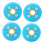 Inline Skate Wheels 4 Pack Replacement Rubber Wheels For Inline Skates Compatible With Most Models Safety And Comfort 1