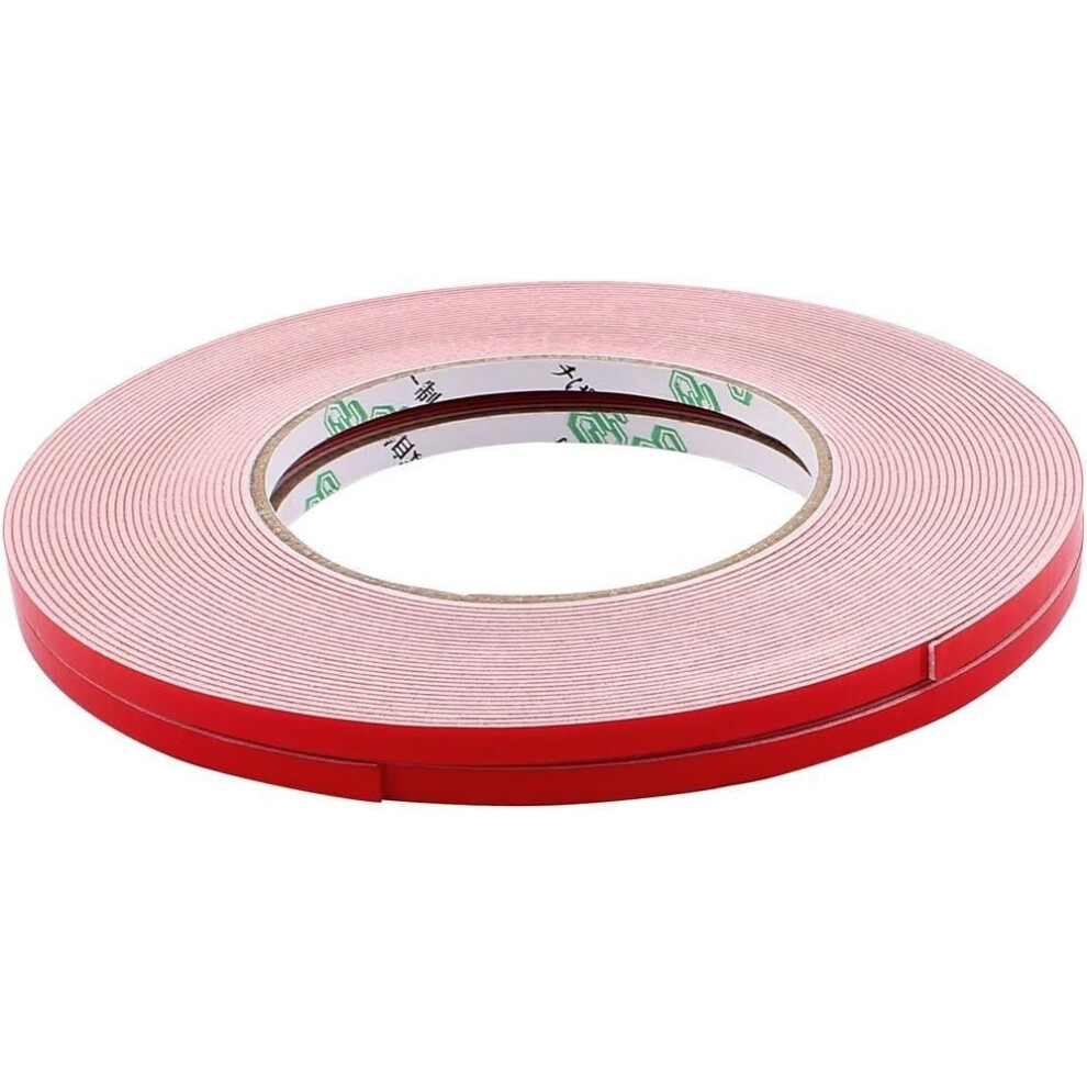 Strong Doublesided Adhesive Tape, 2 Pieces, 1/2/3 Mm Thick, 8Â50 Mm Wide, 5Â10 M Long (50 Mm*1 Mm*10 M, Red, White). 9001264340391