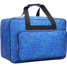 Sewing Machine Carrying Bag, Sewing Machine Travel Bag Front Pocket, Portable Sewing Machine and Accessories Storage Bag (Blue)