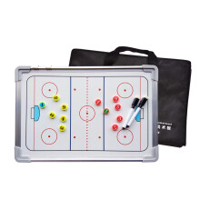 Ice Hockey Tactics Board DoubleSided Rewriteable Training Board For Ice Hockey Coaches 45 Cm X 30 Cm X 2 Cm White