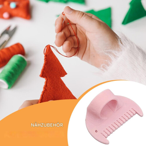 Hand Stitching Guide, Finger Template  NENSE  NEEDLE  MEASUREMENT TOOL  Thimble Needle Indicator Pink 1