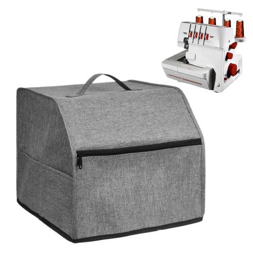 Sewing Machine Storage, Handle Design, Dust Bag, Protective Cover, Grey
