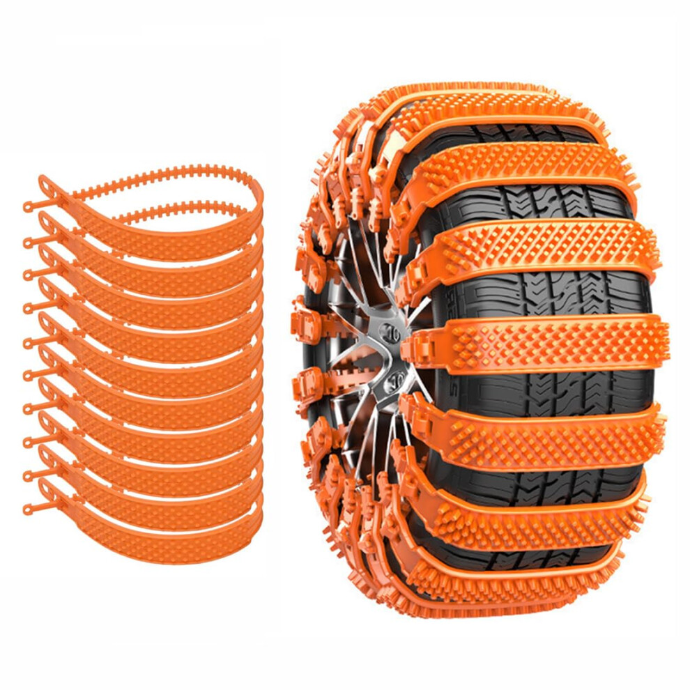 Snow Chains For S60 P24 20002009 Reusable 165275Mm Tire Sizes 10 Pcs Orange 9339159733455
