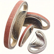 Sanding Belts 520x20mm 10 Pack Grits 60/100/240/320/800 For Mini Belt Sander Stainless Steel Polishing Rust Removal Abrasive Fabric Set
