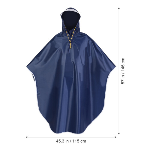 Mens Womens Capa De Chuva Poncho Com Capuz Impermeável E À De 2