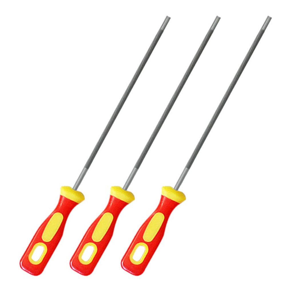 Chainsaw File 3 Pieces Carbon Steel 4/4.8/5.5Mm For Sharpening Chainsaw Chain 9119770182654