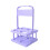 4 Bottle Beer Holder Foldable Handle Design Stand-Light purple 1