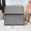 Sewing Machine Dust Cover with Storage Bags, Handle, Gray 2