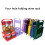 4 Bottle Beer Holder Foldable Handle Design Stand-Light purple 3