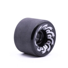 Longboard Wheels 70mm 82A PU Professional Cruiser Set Of 4 Black