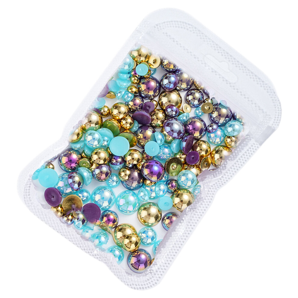 Pearls Nail Charms,Nails Art Accessories Half Round Nails-SZ007