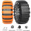 Snow Chains, Reusable, 10Pcs Orange, Tire Sizes 165275mm 5