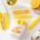 6Pcs Rectangular Shape Ice Mold With Magnetic Box-Yellow 3
