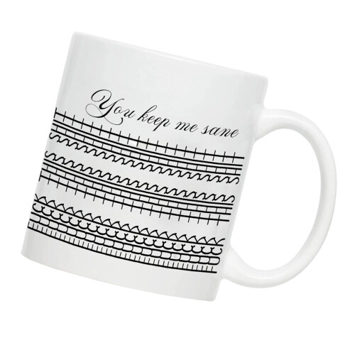 Humorous Ceramic Coffee Mug Heat Resistant Large Water-White